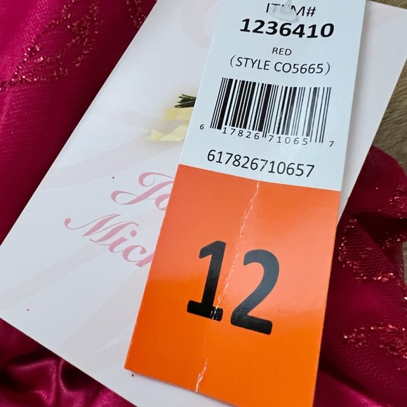 ❌SOLD❌ NWT Jona Michelle Red Glitter Party Dress - Picture 7 of 8